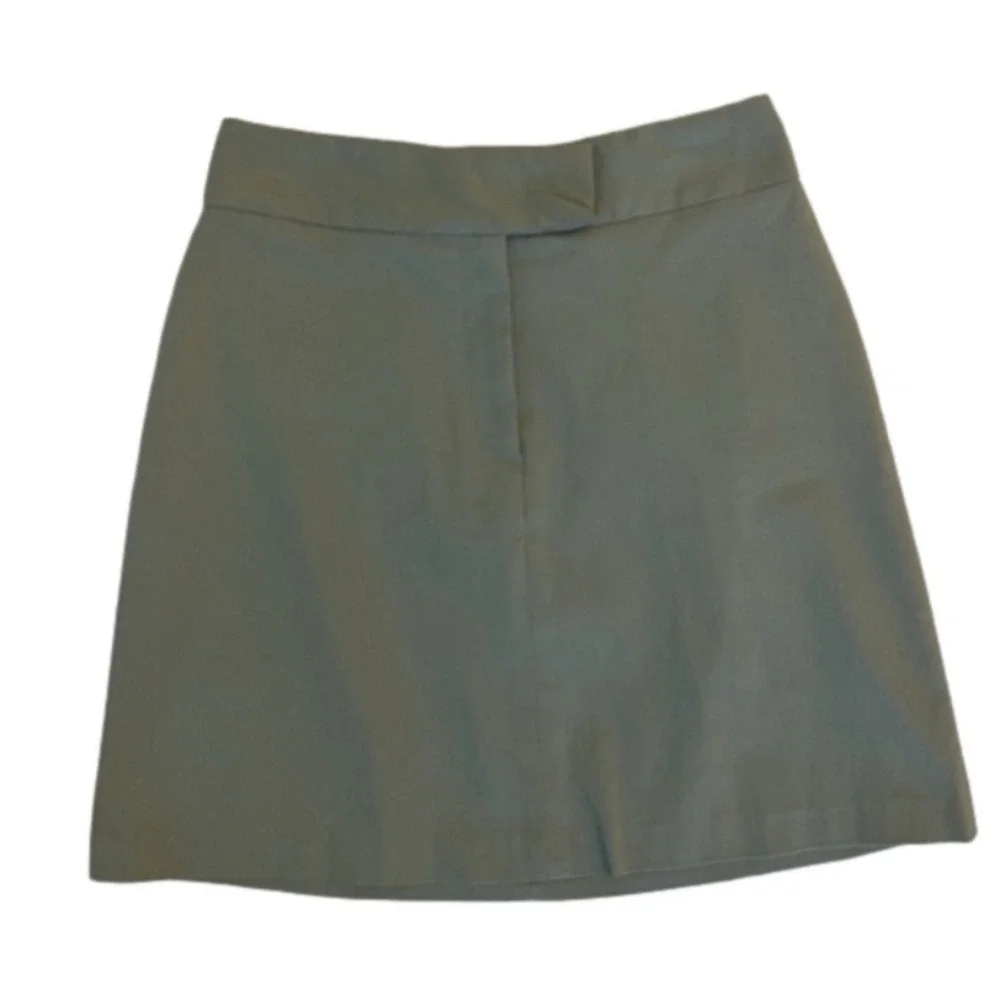 Vintage 90s Caché Olive Green Mini Skirt Size: 4 Chic, Preppy, Y2K, Classic NWOT